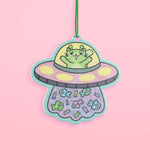 UFO Kitty, Cats, Alien, Car Decor, Cute, Air Freshener