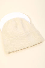 Assorted Color Fuzzy Ribbed Beanie