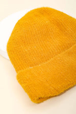 Assorted Color Fuzzy Ribbed Beanie