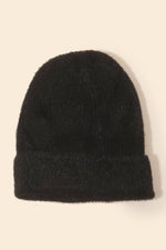 Assorted Color Fuzzy Ribbed Beanie