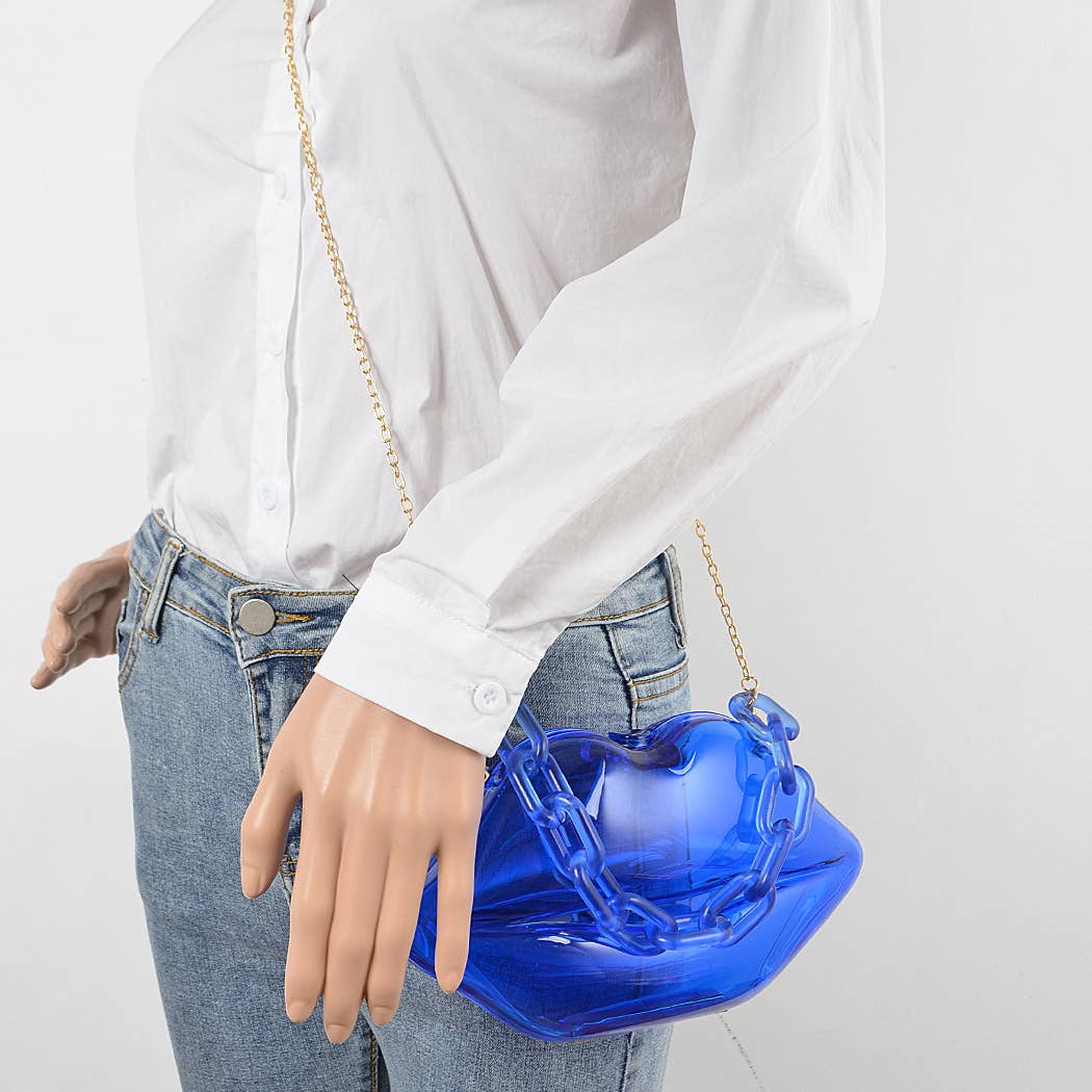 Clear Lip Plastic Hand Bag