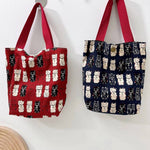 Cosbai - Lucky Cat Print Lunch Bag Handbag