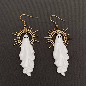 Halloween Jewelry Ghost Dangle Earrings