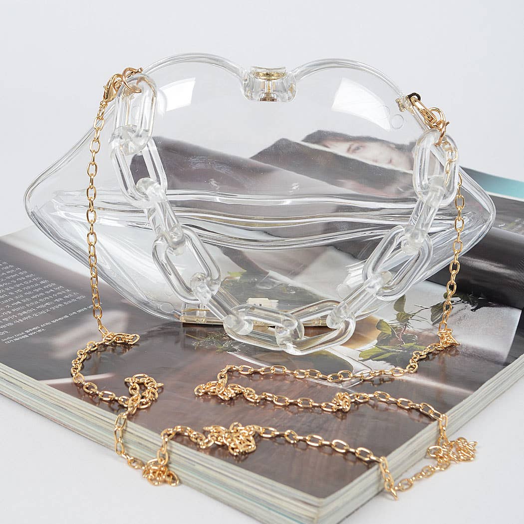 Clear Lip Plastic Hand Bag