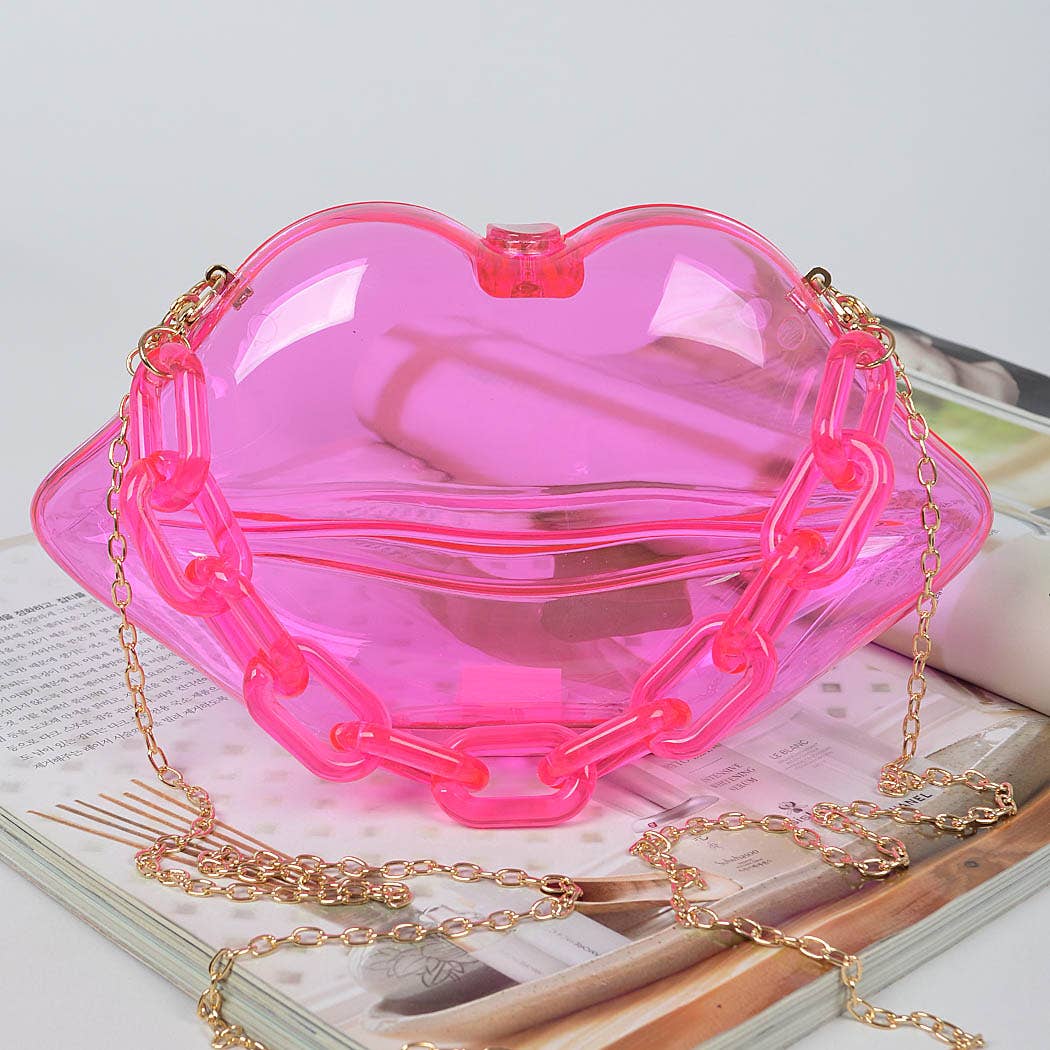Clear Lip Plastic Hand Bag