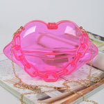 Clear Lip Plastic Bag W/chain