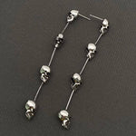 Halloween Skull Fringe Earrings - GT