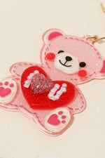 I Love You Bear Earrings