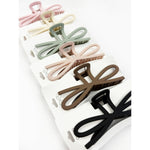 Soft Tone Jumbo Knotted Bow Claw Clip