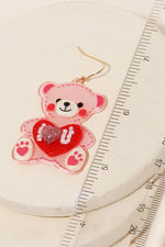 I Love You Bear Earrings