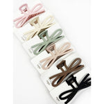 Soft Tone Jumbo Knotted Bow Claw Clip