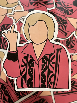 Betty White Sticker
