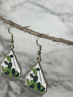 Succulent Terrarium Earrings